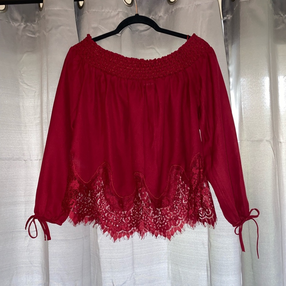 Off the shoulder blouse